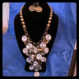 Necklace and earrings